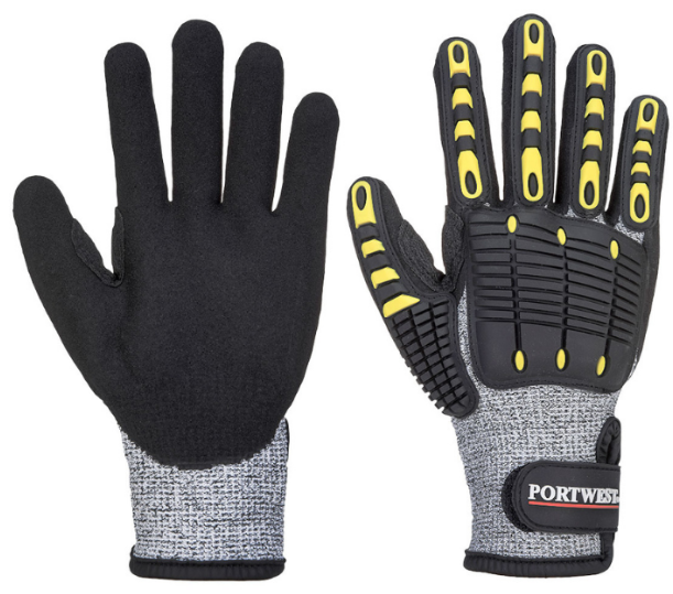 Guante anti impacto A722 Portwest Nivel 5 al corte - ProtecLeoSolutions