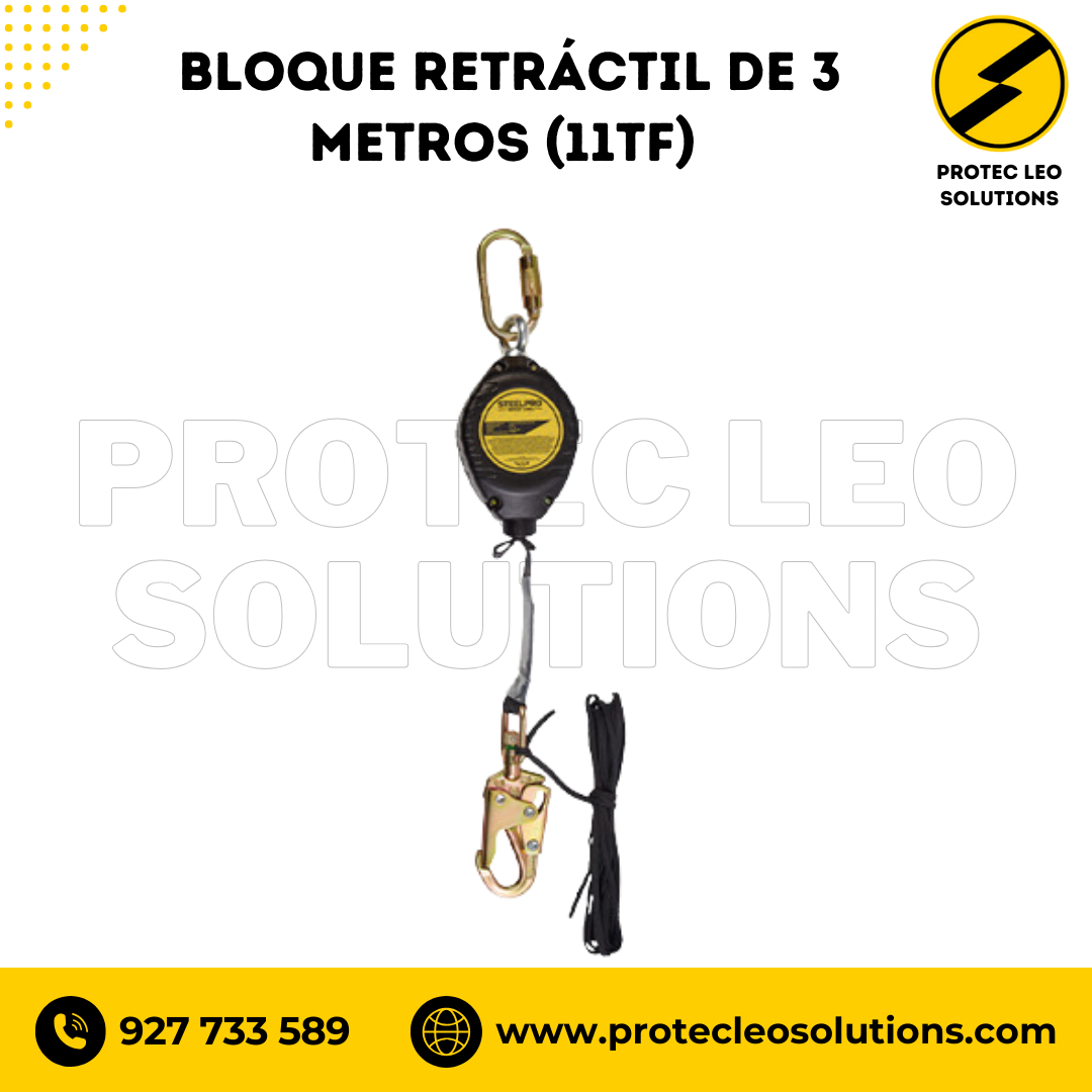 Bloque Retráctil de 3 Metros (11TF) Steelpro