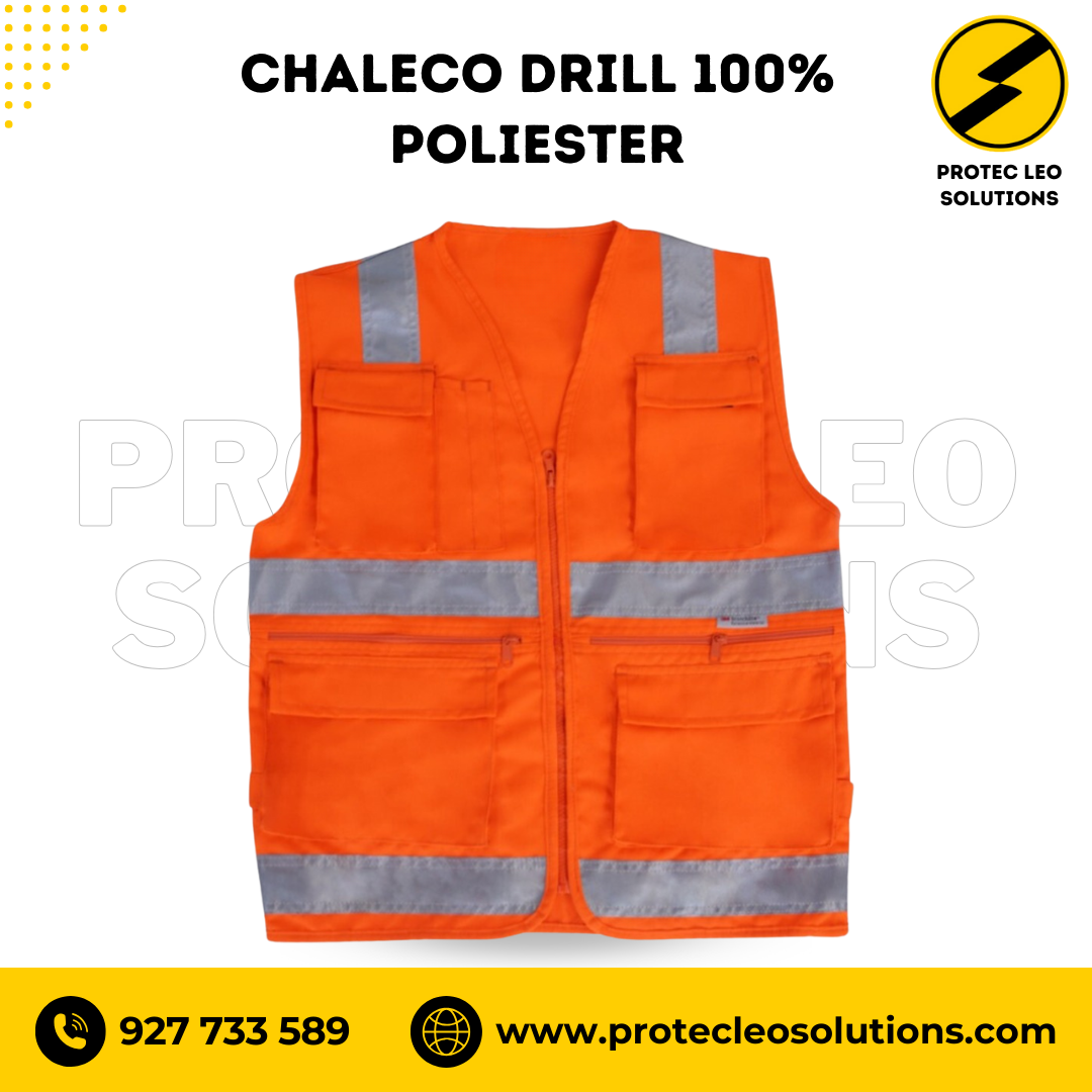 Chaleco drill con cinta 3M