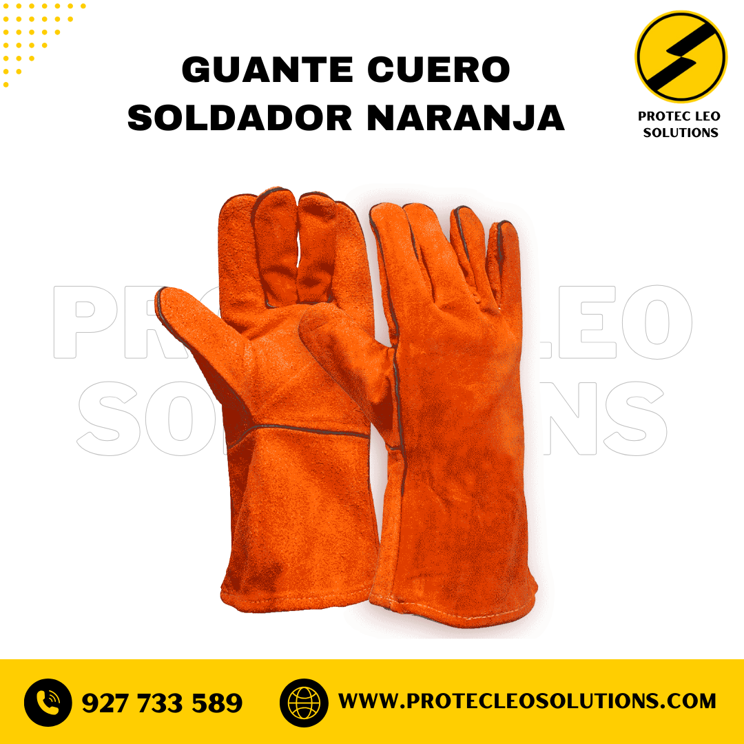 GUANTE DE SOLDAR NARANJO