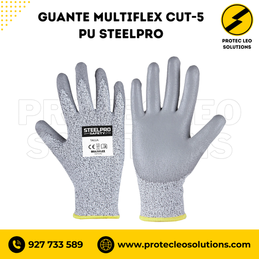 Guante Multiflex Cut-5 PU Steelpro anticorte