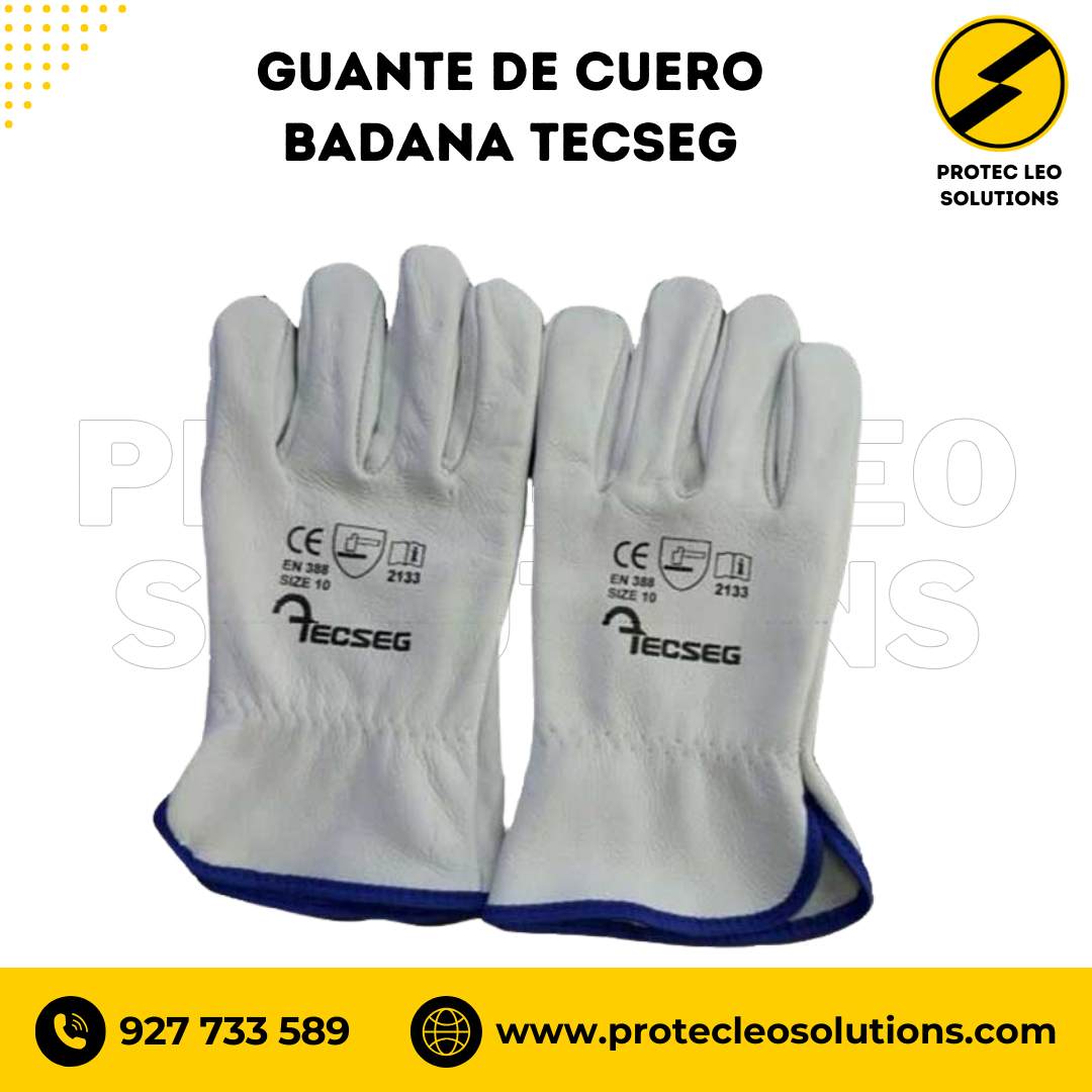 Guante de Cuero Badana Blanco Tecseg