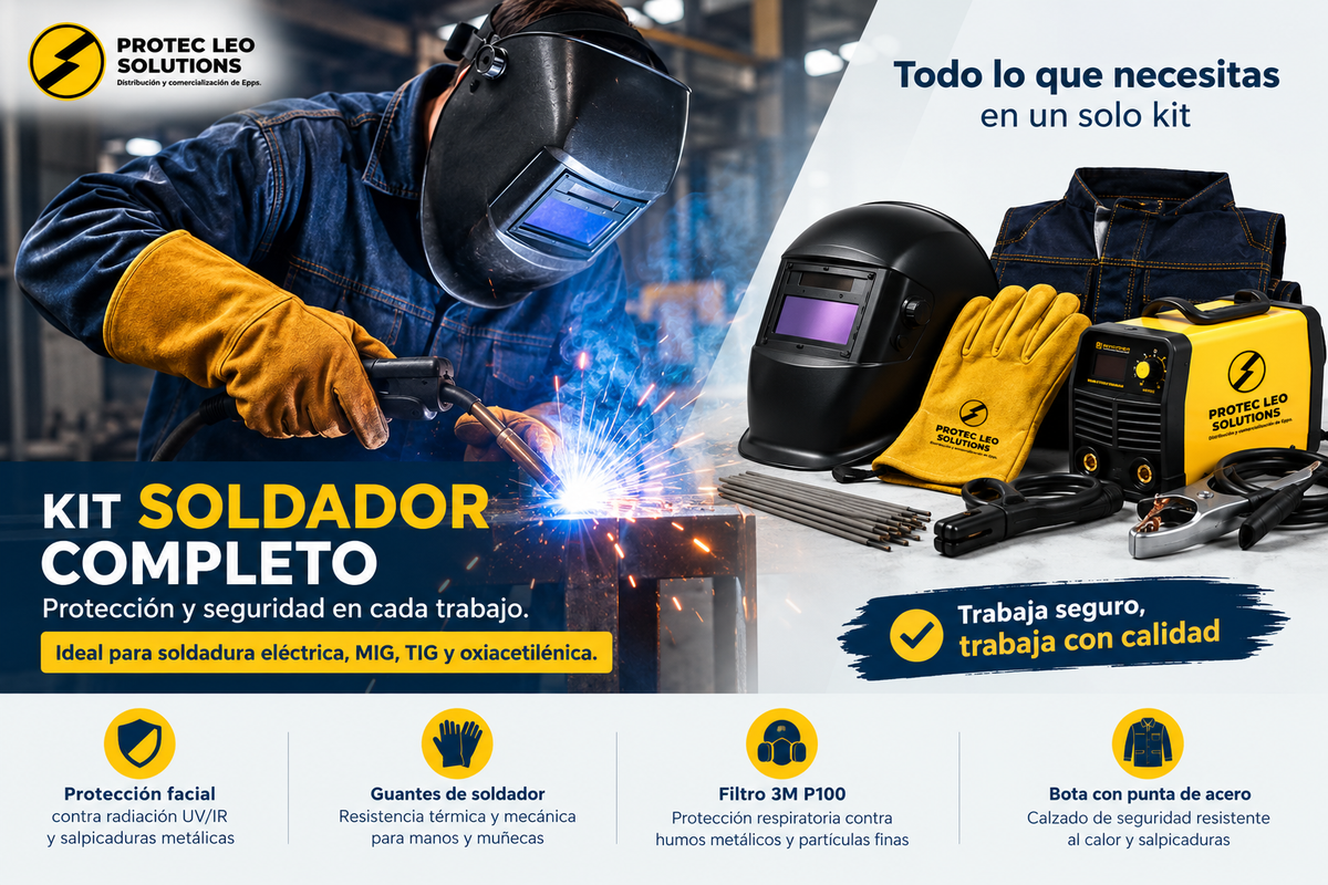 KIT Soldador Completo – EPP para Soldadura Industrial
