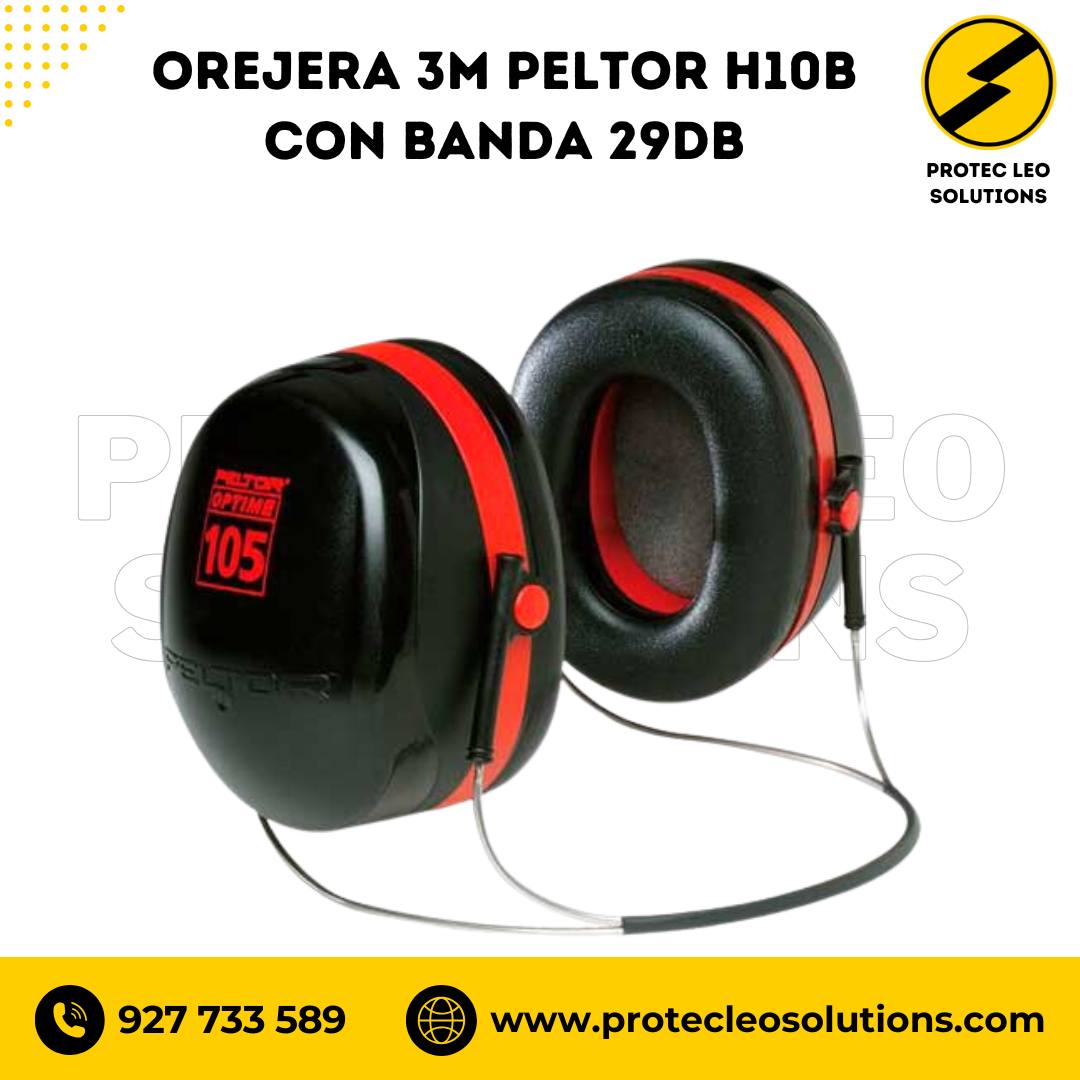 Orejera 3M Peltor H10B con Banda 29dB