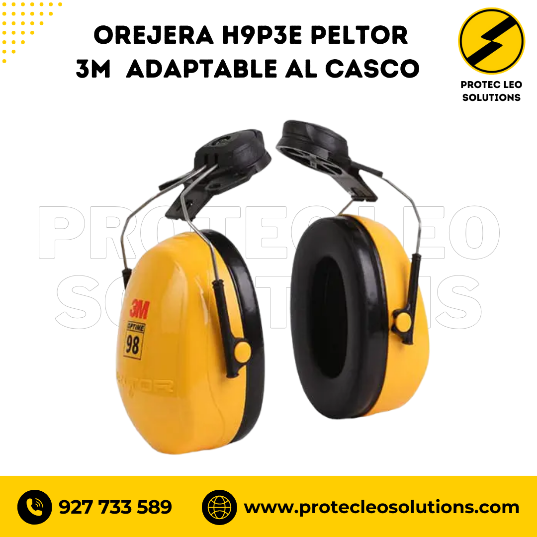 Orejera H9P3E Peltor 3M Adaptable al Casco 23 DB