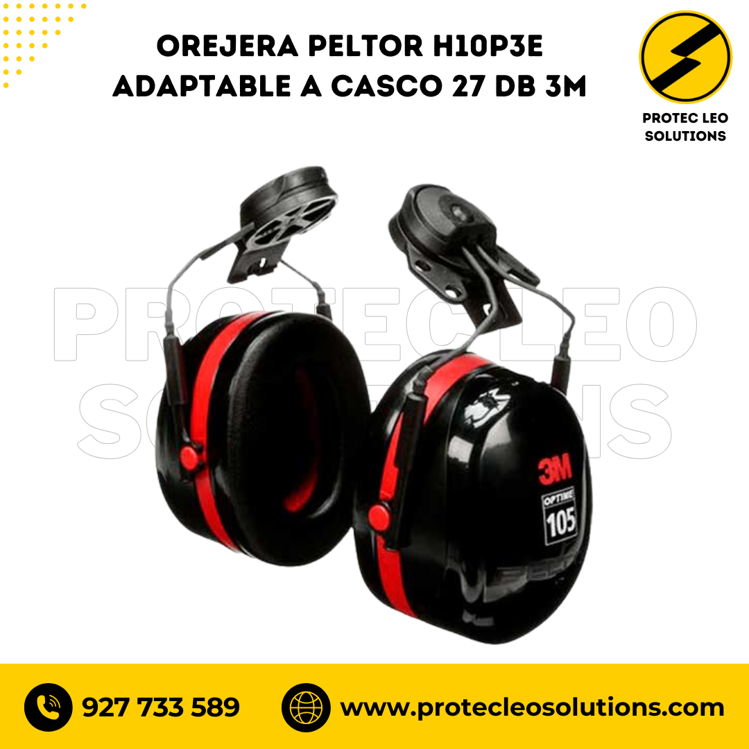 Orejera Peltor H10P3E Adaptable a Casco 27 DB 3M