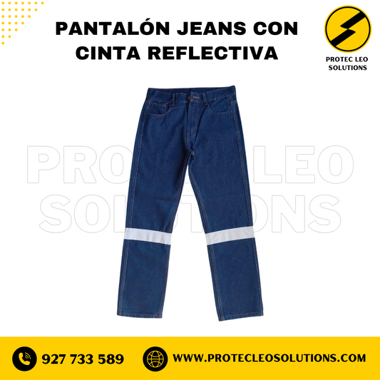 Pantalón Jeans Con cinta Reflectiva
