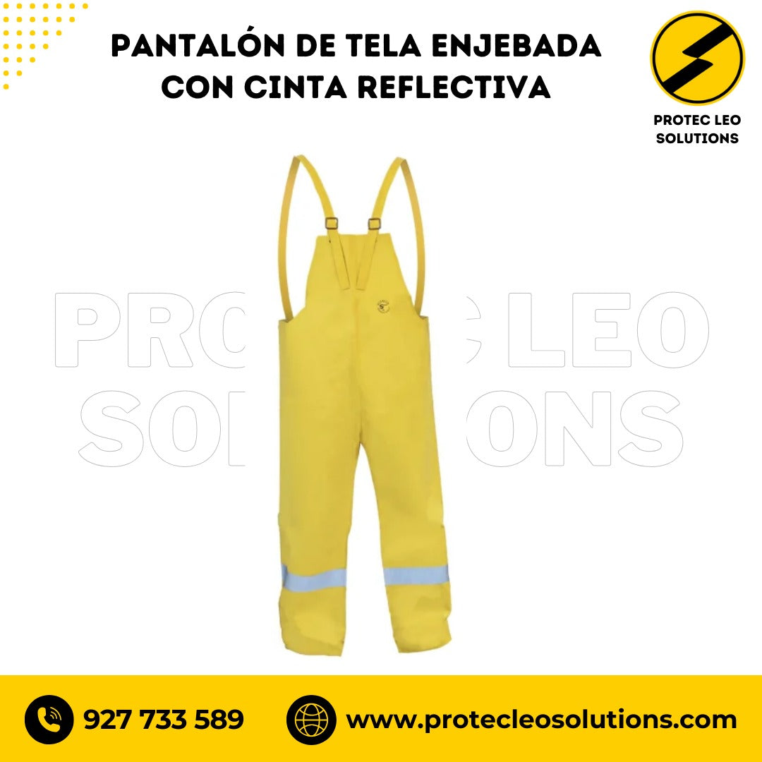 pantalon de tela enjebada