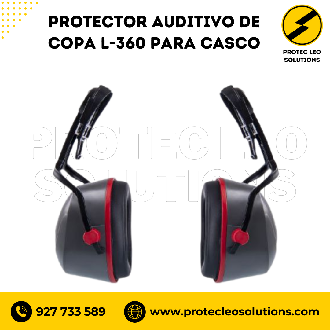 Protector Auditivo de Copa L-360 Para Casco