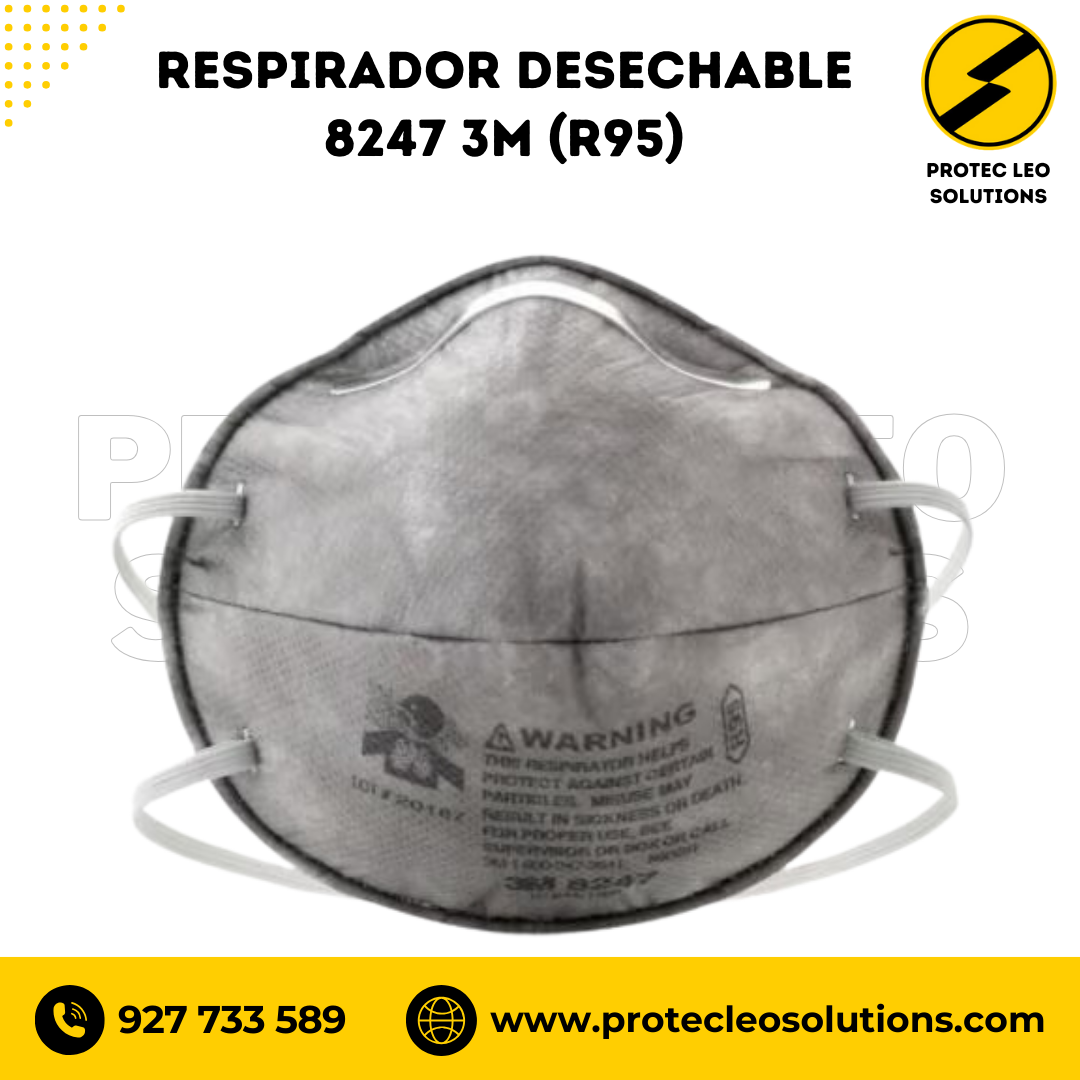 Respirador Desechable 8247 3M (R95)