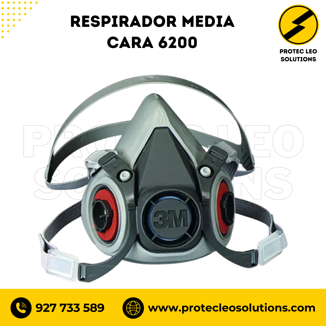 Respirador Media Cara 6200 3M