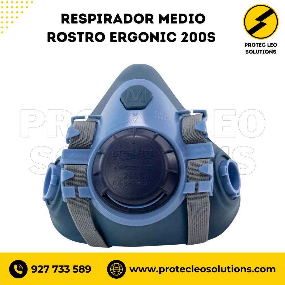 Respirador Medio Rostro Ergonic 200S Steelpro