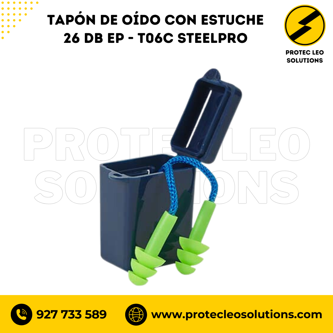 Tapón de Oído con Estuche 26 DB EP - T06C Steelpro