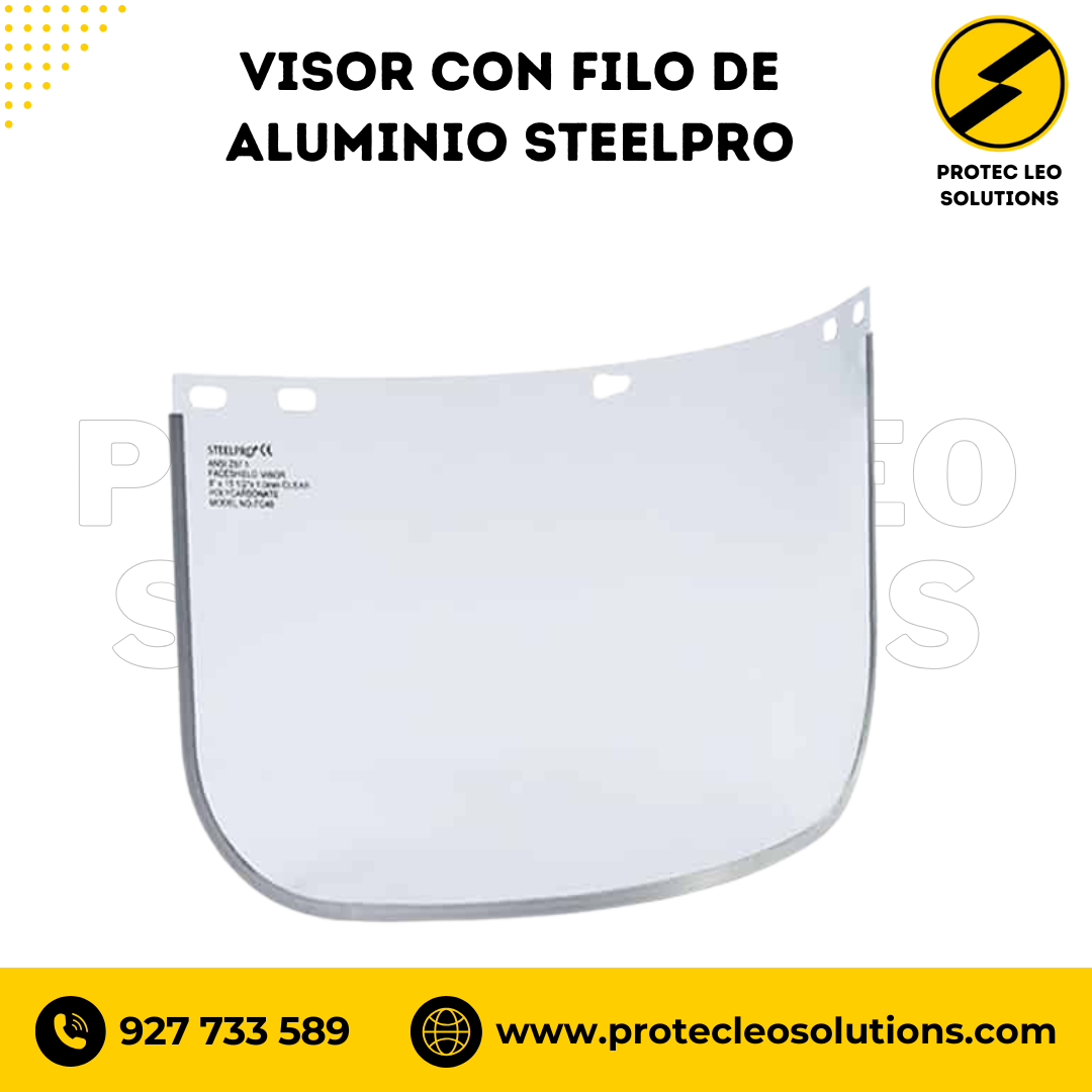 Visor con Filo de Aluminio Steelpro