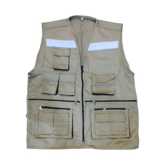 Chaleco Drill Tipo Panoply Beige Nacional Protec Leo Solutions