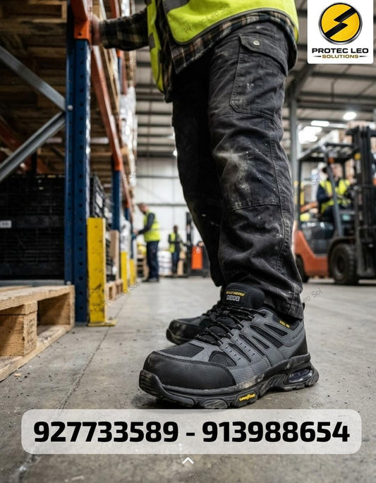 Zapatilla de Seguridad Skechers Arcket – Punta Acero, Memory Foam, Suela Goodyear