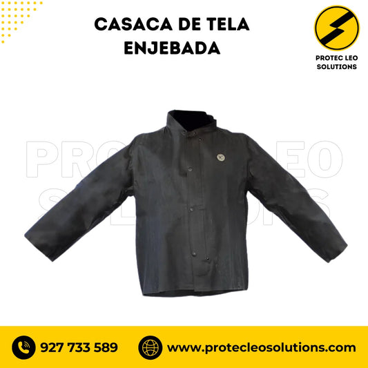 Casaca de Tela Enjebada Negra Spro
