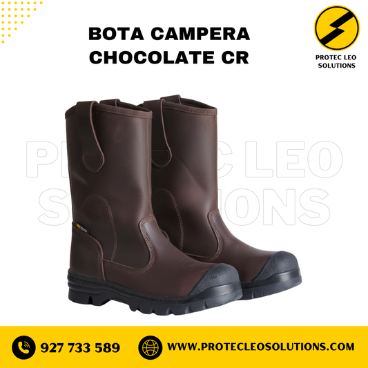 Bota Campera Metalref Chocolate Punta de Acero