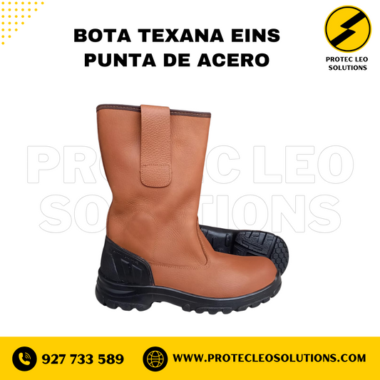 Bota Campera Texana Eins Punta de Acero