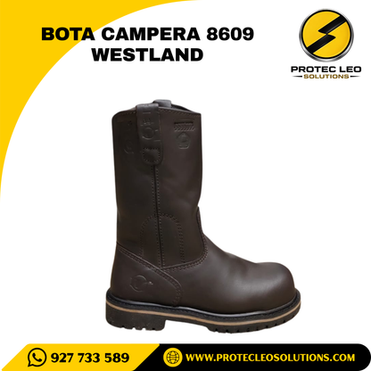 Bota Campera de Cuero Westland 8609 – Puntera Composite, Suela Antideslizante