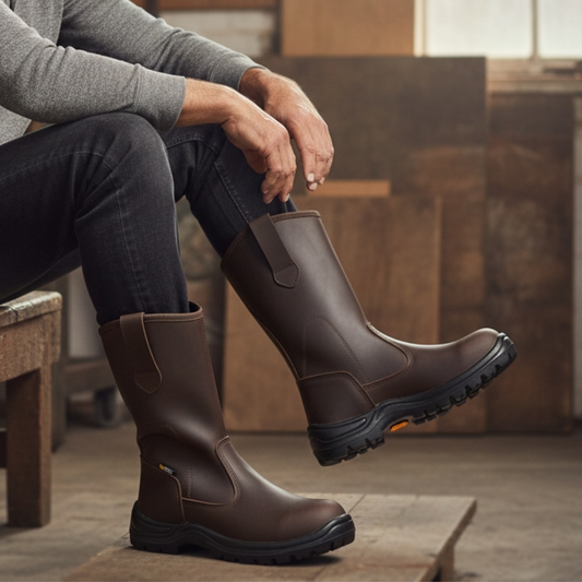 Bota Campera Botflex Chocolate Punta de Acero