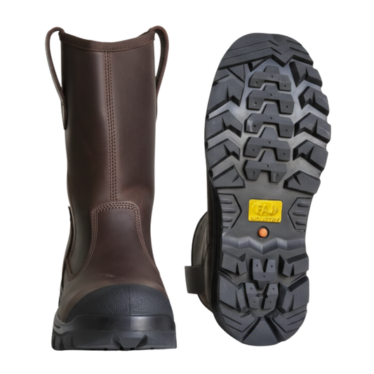 Bota Campera Metalref Chocolate Punta de Acero