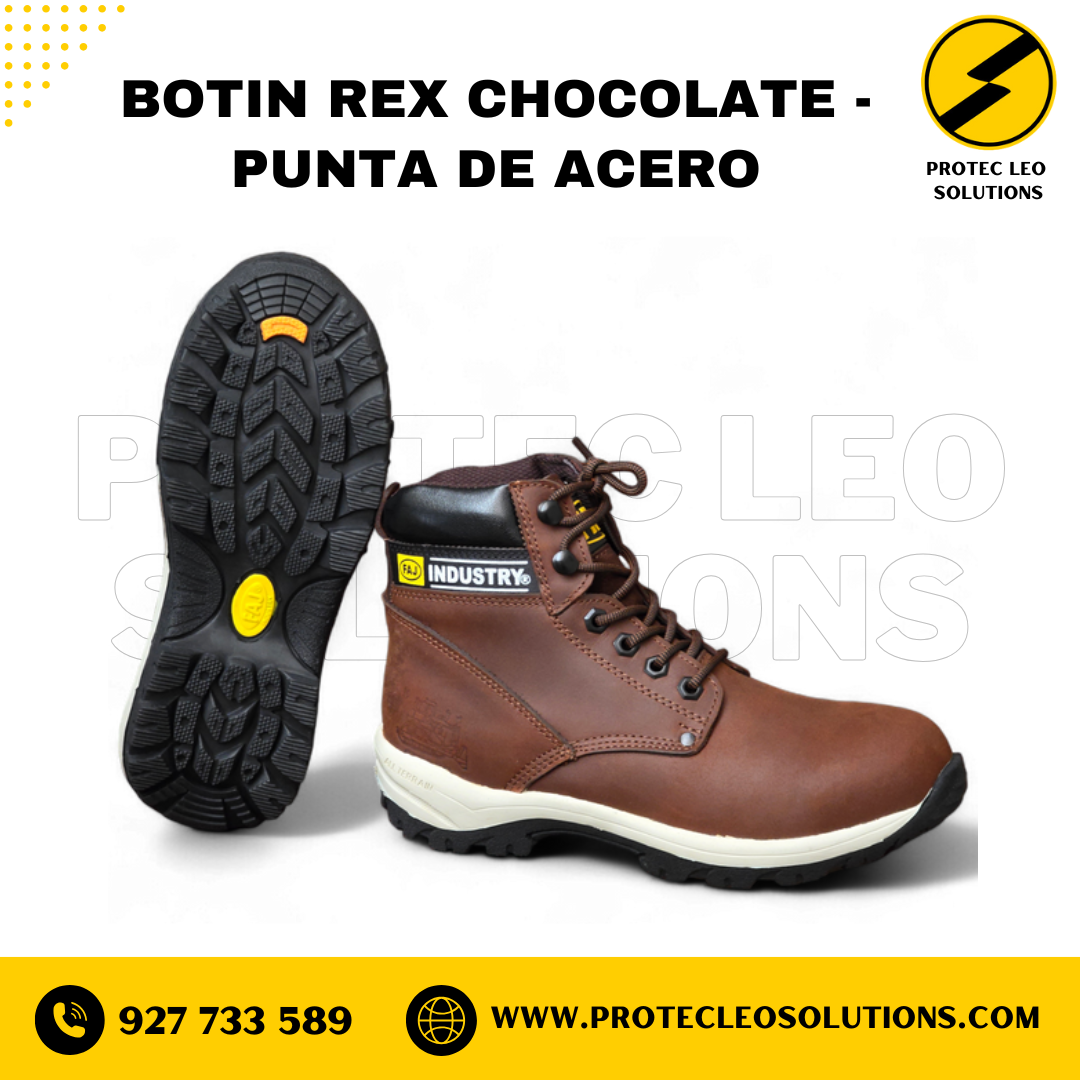 Botín Rex Chocolate - Punta de Acero