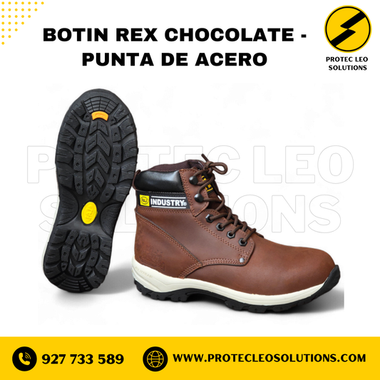 Botín Rex Chocolate - Punta de Acero