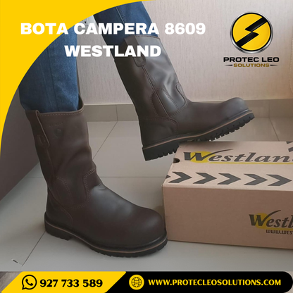 Bota Campera de Cuero Westland 8609 – Puntera Composite, Suela Antideslizante