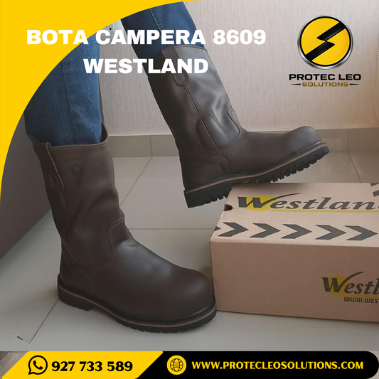 Bota Campera de Cuero Westland 8609 – Puntera Composite, Suela Antideslizante