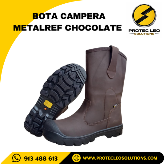 Bota Campera Chocolate Cr Punta de Acero