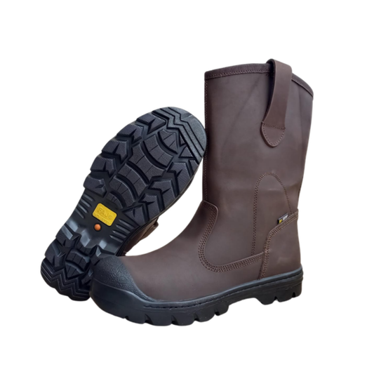 Bota Campera Chocolate Cr Punta de Acero