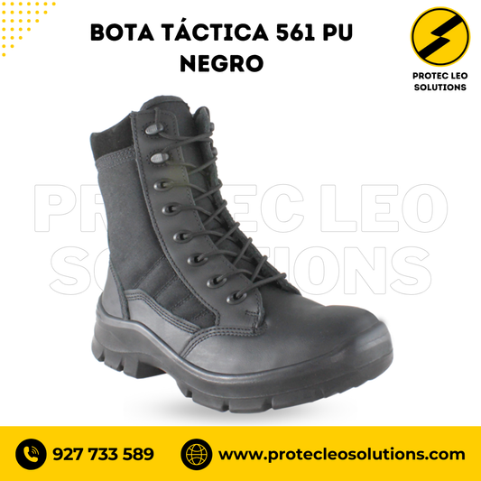 Bota Táctica 561 PU Negro