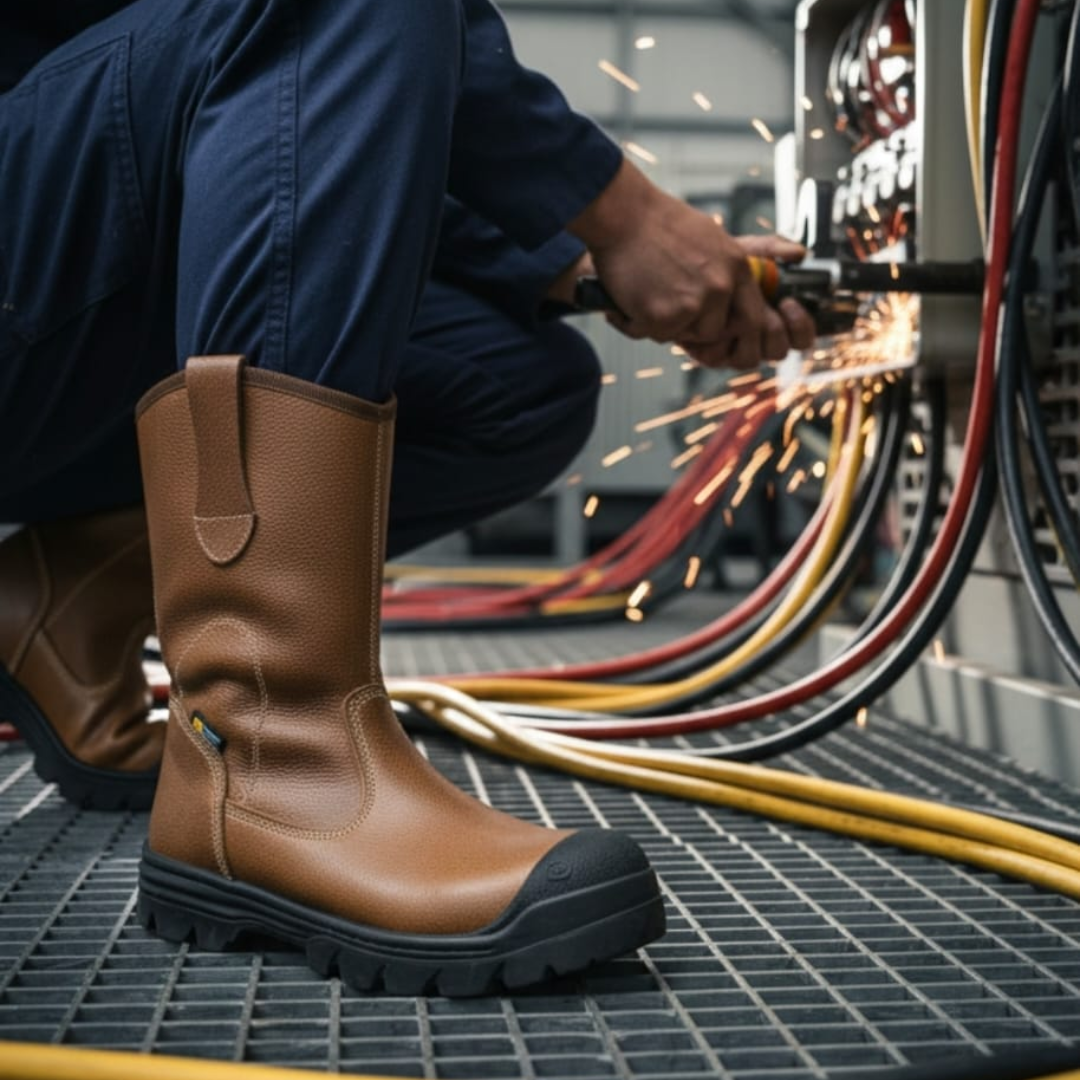 Bota Campera Marrón Cr Dieléctrico