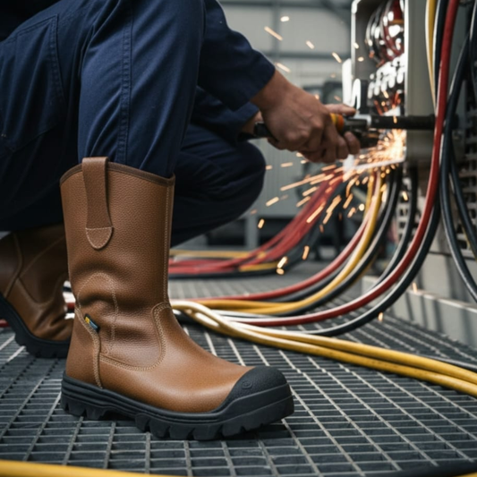 Bota Campera Marrón Cr Dieléctrico