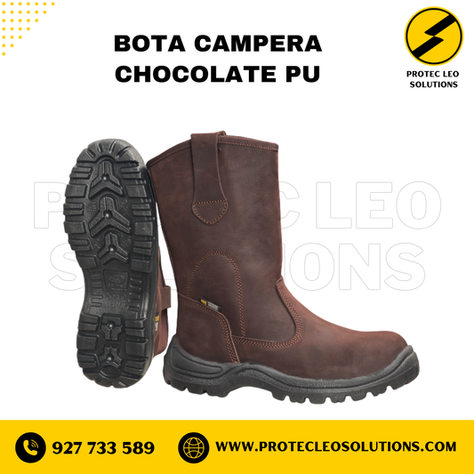 Bota Campera Botflex Chocolate Punta de Acero