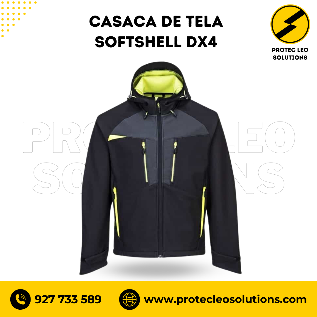 Casaca de Tela Softshell DX4 de Alta Visibilidad Portwest