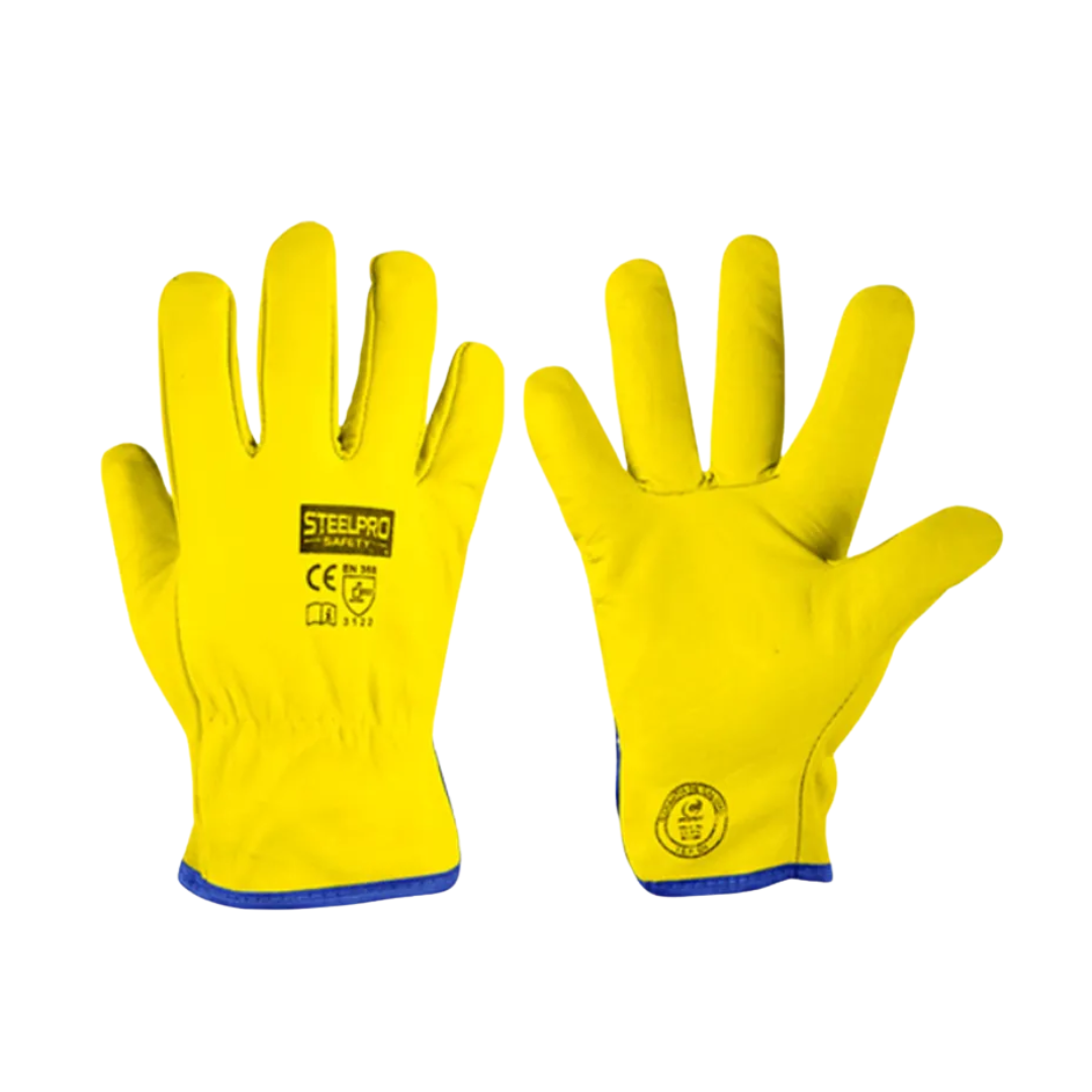 Guante cuero puño corto Steelpro