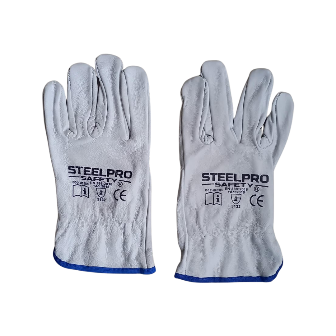 Guante cuero puño corto Steelpro