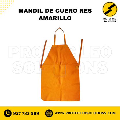 Mandil de Cuero Res Amarillo