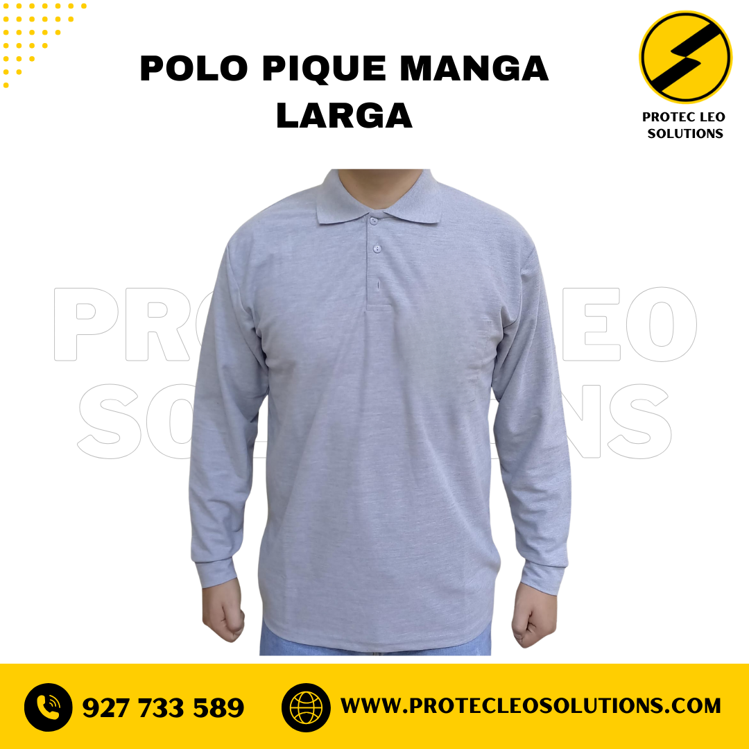 Polo Pique Manga Larga