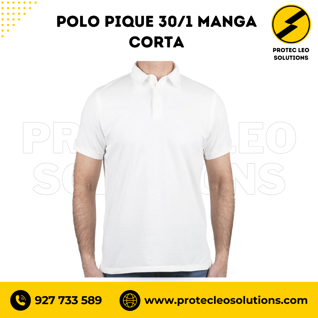 Polo pique 30/1  manga corta