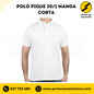 Polo pique 30/1  manga corta