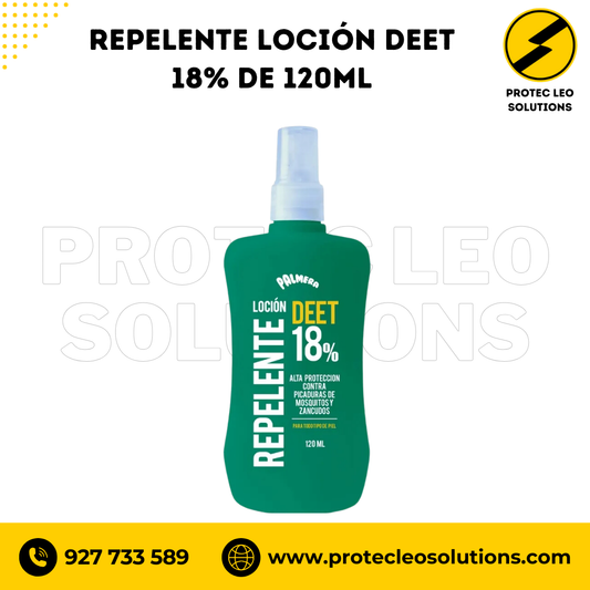 Repelente Loción Deet 18% de 120 ml Palmera