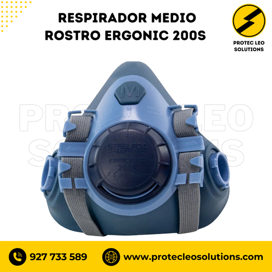 Respirador Medio Rostro Ergonic 200S Steelpro