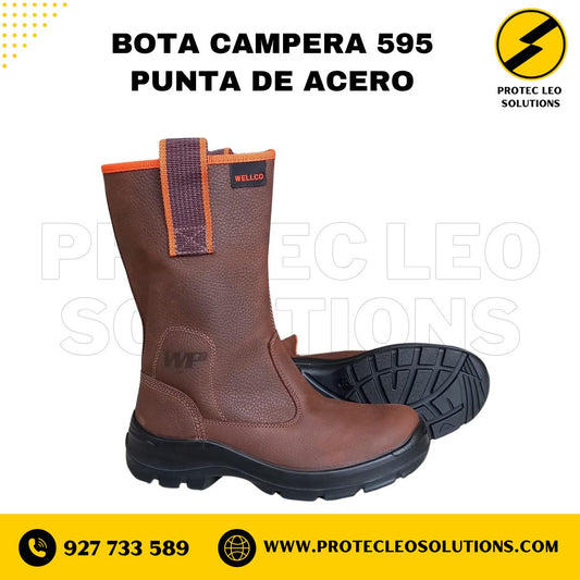 Bota Campera 595 Punta de Acero Wellco