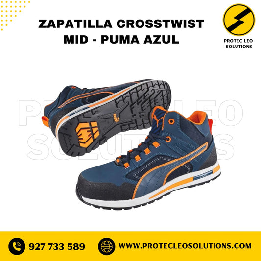 Zapatilla de seguridad CROSSTWIST MID PUMA AZUL