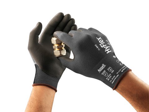 Guantes industriales para uso automotriz Hyflex 11-840 Ansell - ProtecLeoSolutions